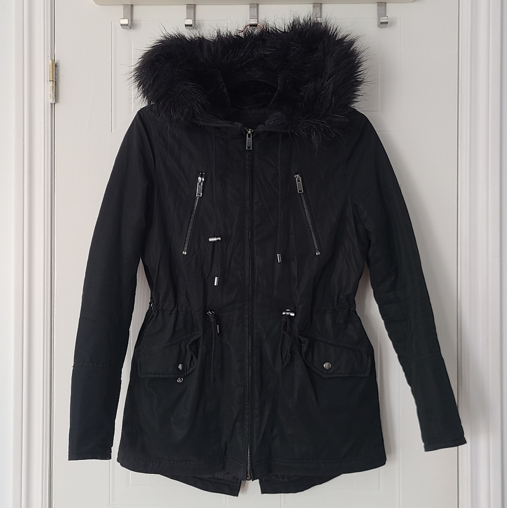 Winter coat with faux fur